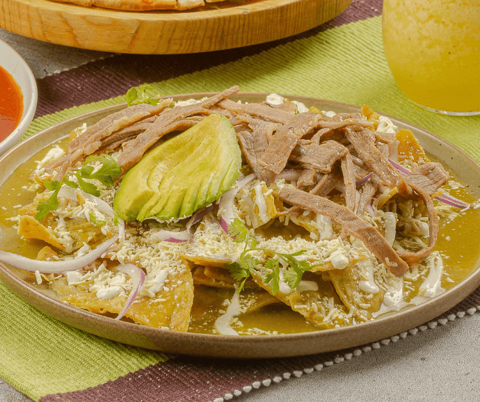 Chilaquiles Con Cecina